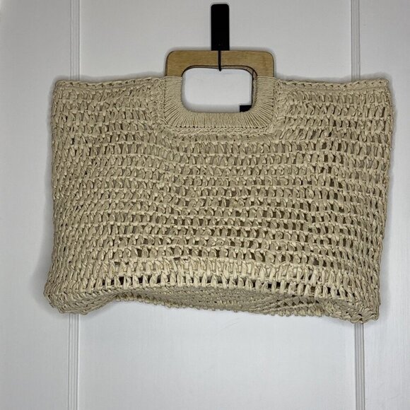 Brave+True Handbags - Brave+True Moonshine Bag Bohemian Summer Square Tote Cream NEW